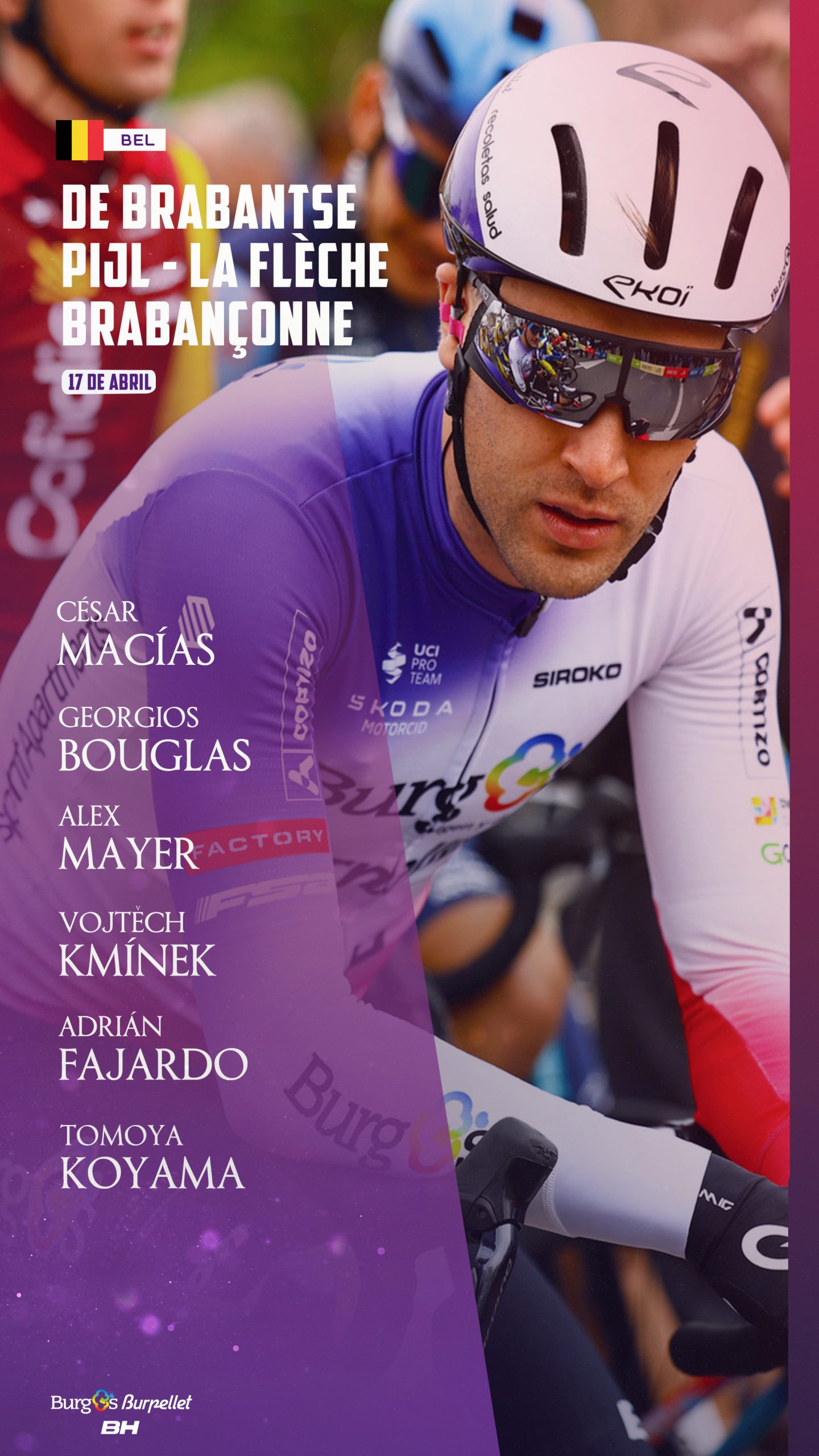 Últimas clásicas flamencas de primavera para el Burgos Burpellet BH